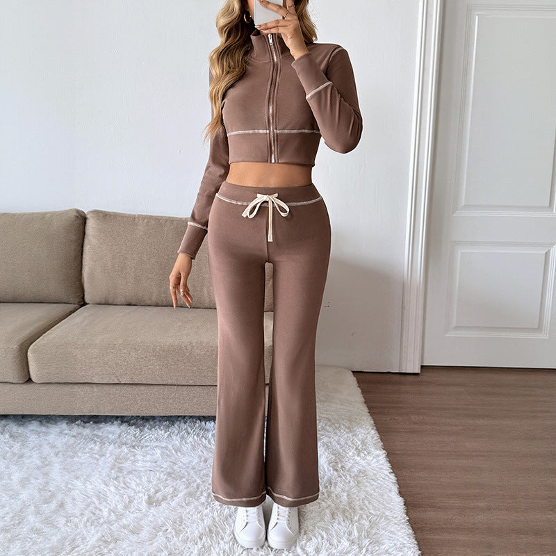 Women’s Casual Sports Jacket & Pants Set