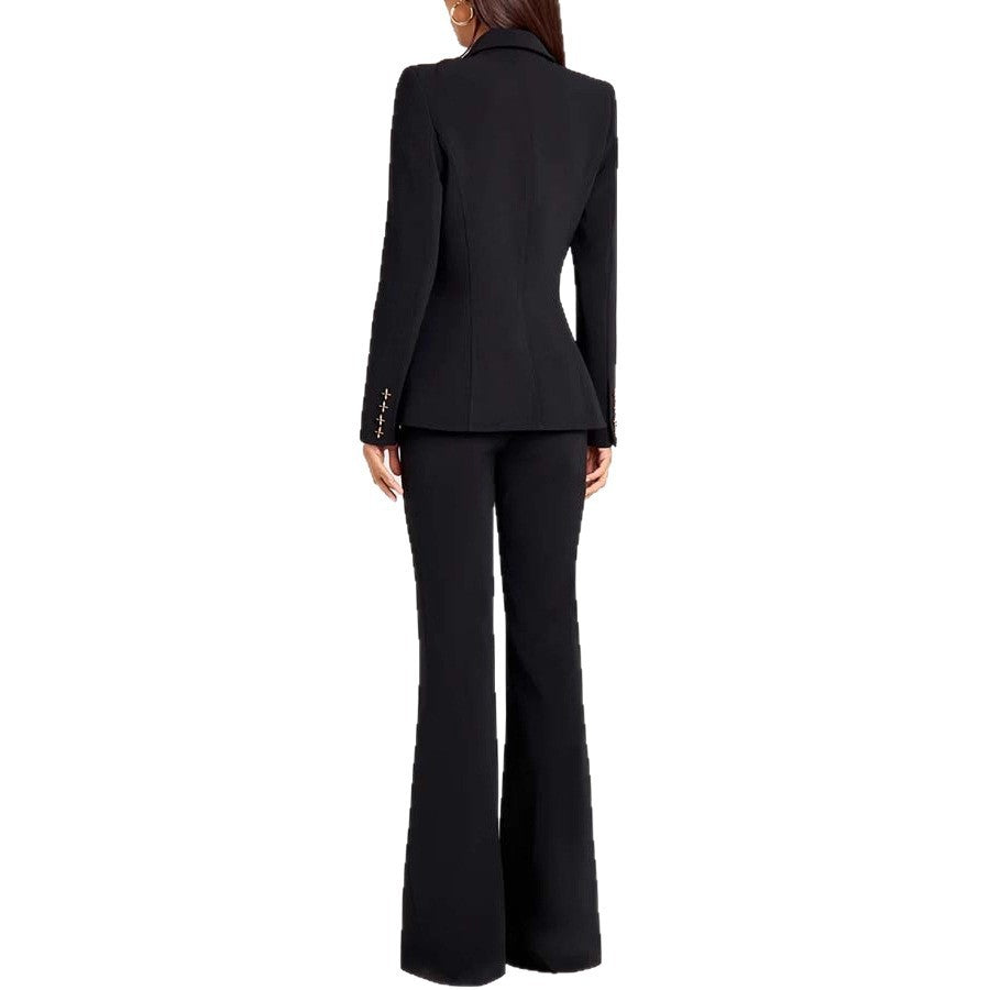 Women’s Elegant Long Sleeve Blazer Pants Set