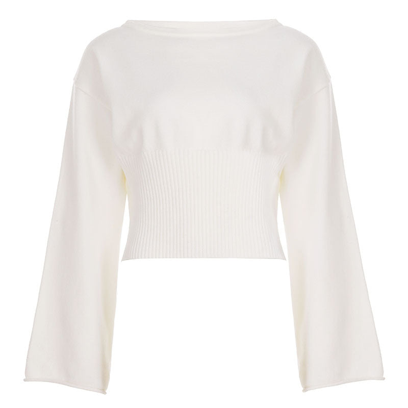 Women’s One-Shoulder Fleece Top & High-Waist Skirt Set