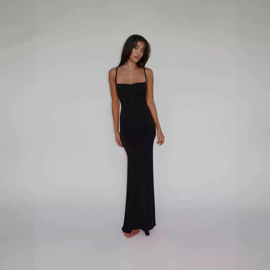 Women’s One-Shoulder Backless Slim Elegant Dress