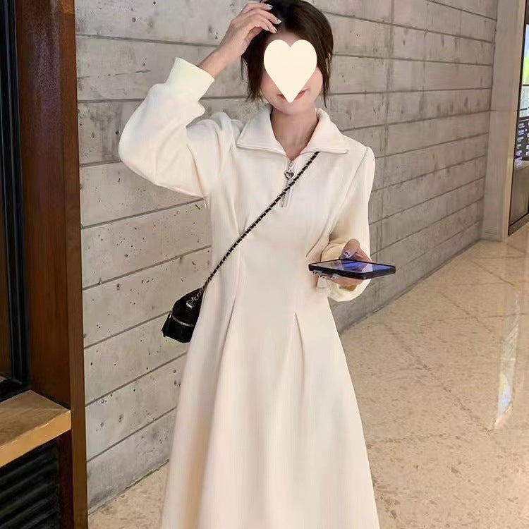 Women’s Plus Size Waffle Knit Waist-Cinching Dress