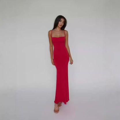 Women’s One-Shoulder Backless Slim Elegant Dress