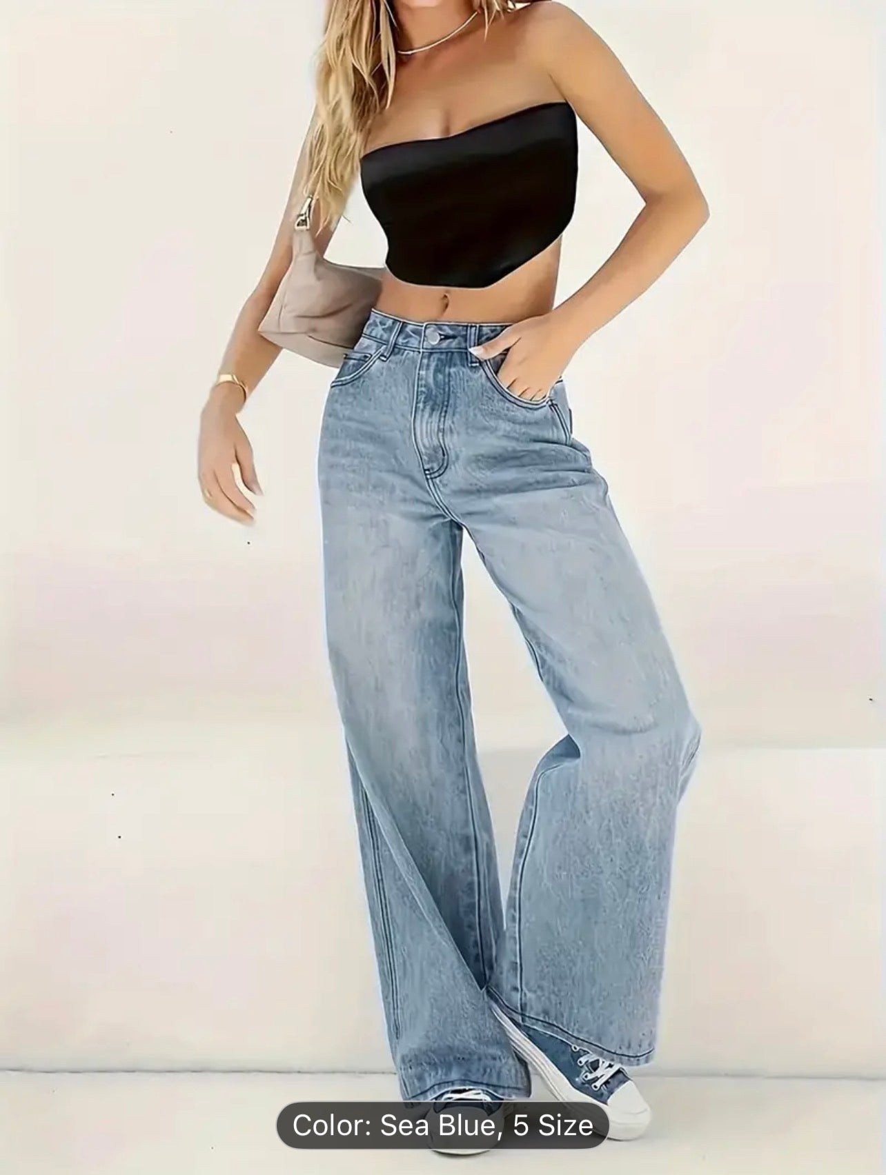 Women's Casual Wide Leg Jeans