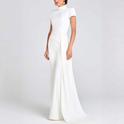 Women’s High Neck Short Sleeve Pants Set