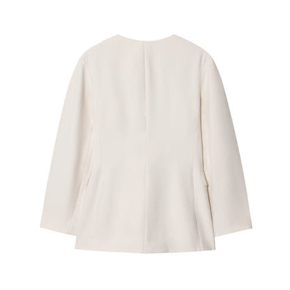 Women’s Waist-Cinched Single Breasted Blazer