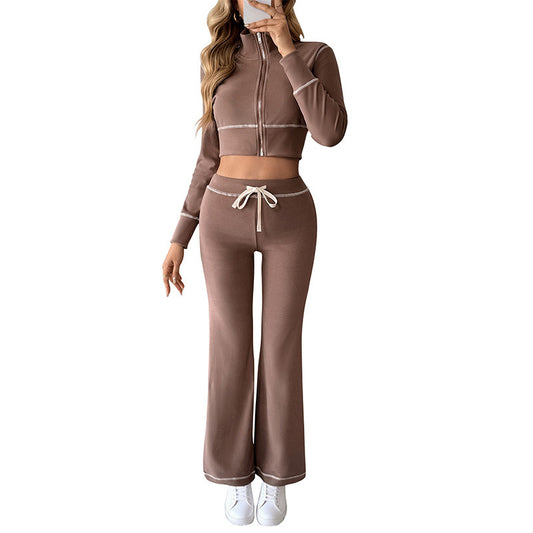 Women’s Casual Sports Jacket & Pants Set