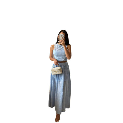 Women’s Lace Hem Camisole Skirt Two-Piece Set