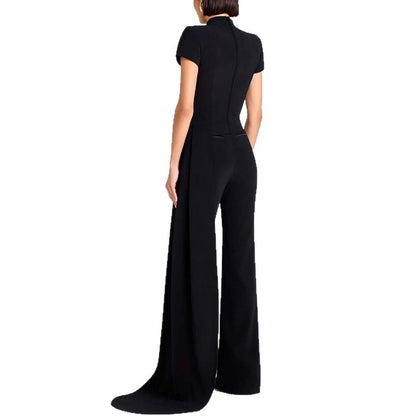 Women’s High Neck Short Sleeve Pants Set