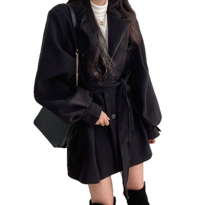 Women’s Chic Mid-Length Woolen Coat