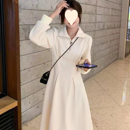 Women’s Plus Size Waffle Knit Waist-Cinching Dress