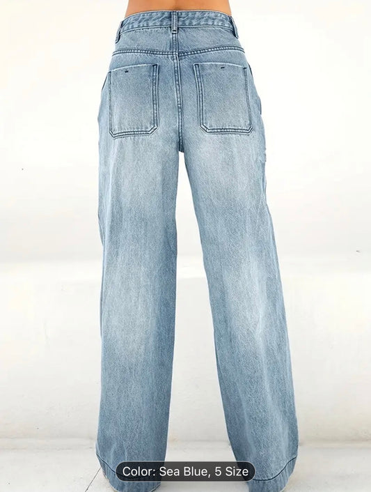 Women's Casual Wide Leg Jeans