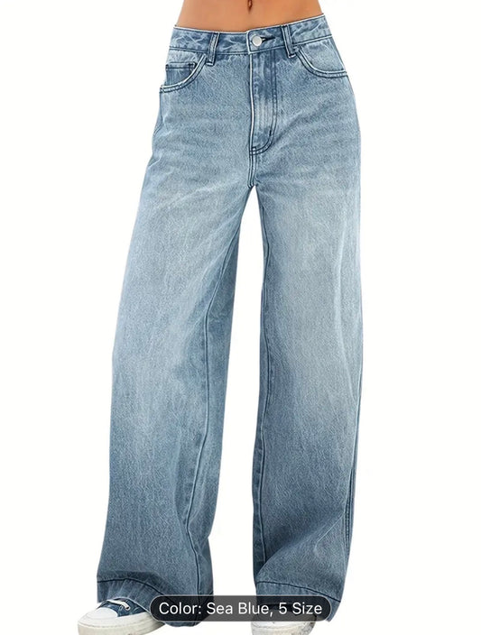 Women's Casual Wide Leg Jeans